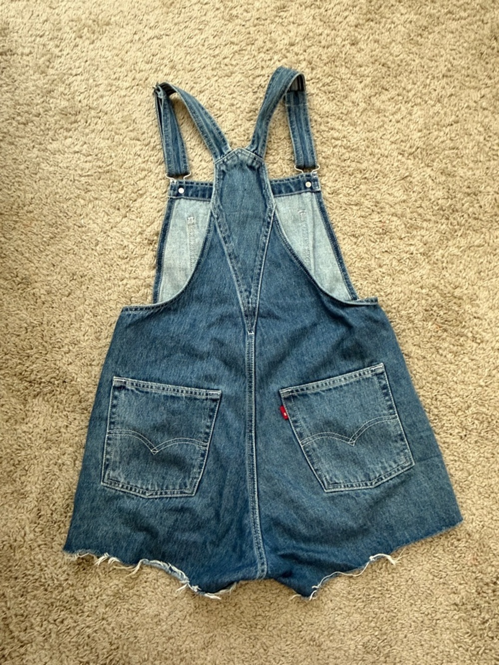 Levi’s Denim Short Overalls - Blue Jean Romper - Picture 4 of 8